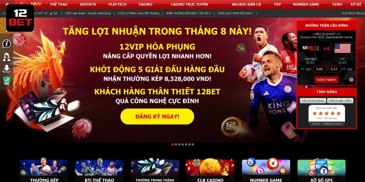 Hướng Dẫn Nhanh Đăng Nhập/Đăng Ký 12Bet Dành Cho Tân Thủ 1 Cập nhật link đăng nhập/đăng ký 12Bet chính thức