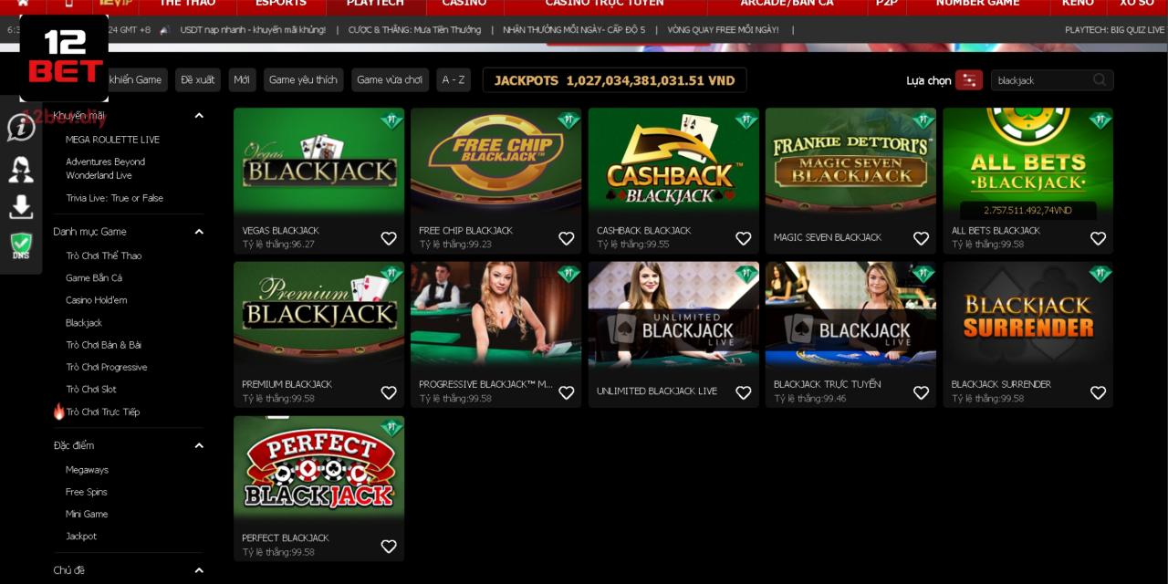 Blackjack 12Bet - Tìm Hiểu Luật Chơi Và 3 Tính Năng Nổi Bật 1 Nắm rõ luật cơ bản trong Blackjack